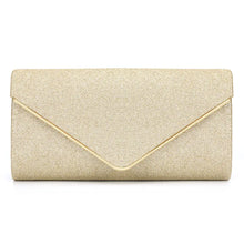 Black Glitter Envelope Clutch Bag for Women Evening Use