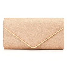 Black Glitter Envelope Clutch Bag for Women Evening Use