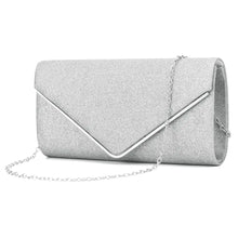 Black Glitter Envelope Clutch Bag for Women Evening Use
