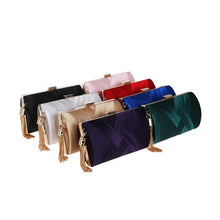 Green Silk Tassel Clutch for Women Dinner Party