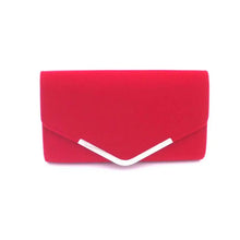 Red Velvet Evening Clutch for Women