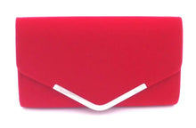 Red Velvet Evening Clutch for Women