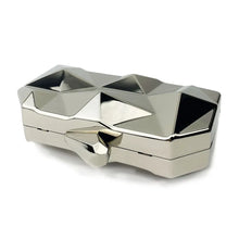 Silver Metallic Crossbody Bag for Women with Adjustable Strap