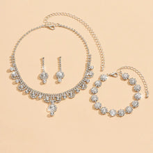 Branded Bridal Jewelry Set with Necklace Earrings Bracelet