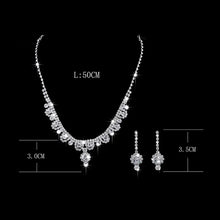 Branded Bridal Jewelry Set with Necklace Earrings Bracelet
