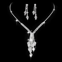 Premium Diamond Bridal Necklace & Earrings Set