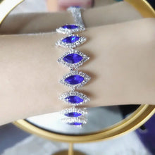 Blue Diamond Necklace & Earrings Set for Pakistani Women
