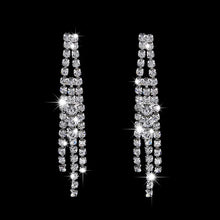 Diamond V-Neck Necklace & Earrings Set for Bridal Wear