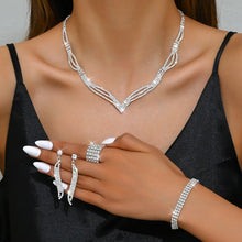 Sparkling Rhinestone 3-Piece Jewelry Set for Pakistani Women