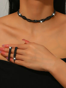 Diamond Choker & Earrings Set for Pakistani Women