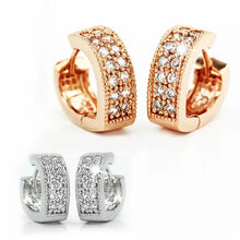 Gold Toned Joker Earrings with Zircon Stones