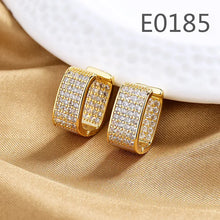 Gold Toned Joker Earrings with Zircon Stones