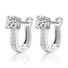 Gold Toned Joker Earrings with Zircon Stones