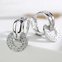 Gold Toned Joker Earrings with Zircon Stones