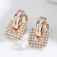 Gold Toned Joker Earrings with Zircon Stones
