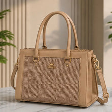 Premium Women's Structured Handbag|Rexine Top HandleShoulder Bag| Pink