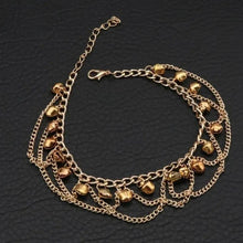Gold Plated Bells Anklet for Women Adjustable Wedding Party Wear