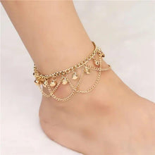 Gold Plated Bells Anklet for Women Adjustable Wedding Party Wear